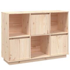 Šoninė spintelė, 110,5x35x80cm, pušies medienos masyvas цена и информация | Шкафчики в гостиную | pigu.lt