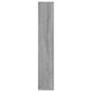 Sieninė lentyna, Apdirbta mediena, 36x16x90cm, pilka ąžuolo spalva kaina ir informacija | Lentynos | pigu.lt