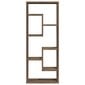 Sieninė lentyna, Apdirbta mediena, 36x16x90cm, ruda ąžuolo spalva kaina ir informacija | Lentynos | pigu.lt