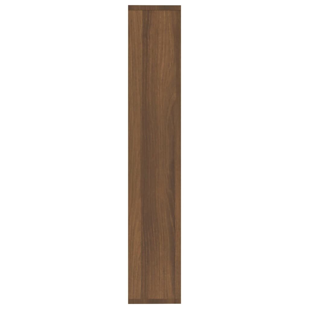 Sieninė lentyna, Apdirbta mediena, 36x16x90cm, ruda ąžuolo spalva цена и информация | Lentynos | pigu.lt