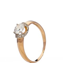Золотое кольцо с кристаллами цена и информация | Кольца | pigu.lt