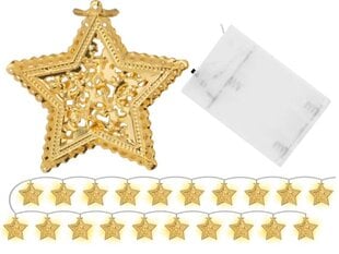 LED Kalėdų eglutės žibintai Golden Stars 391020 kaina ir informacija | Kalėdinės dekoracijos | pigu.lt
