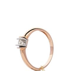 Золотое кольцо для женщин с бриллиантом цена и информация | Кольцо | pigu.lt