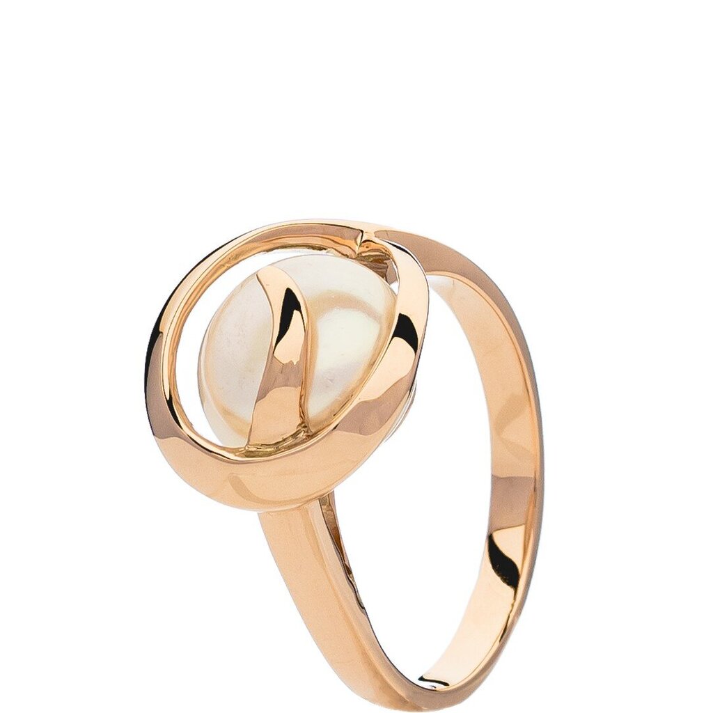 Auksinis žiedas moterims su perlu kaina ir informacija | Žiedai | pigu.lt