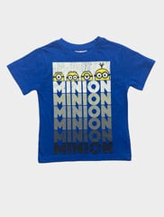 Футболка Minions для мальчика, синяя цена и информация | Рубашка для мальчиков | pigu.lt
