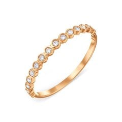 Auksinis žiedas moterims su cirkoniais kaina ir informacija | Žiedai | pigu.lt