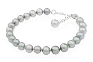 Perlų apyrankė su sidabru moterims kaina ir informacija | Apyrankės moterims | pigu.lt