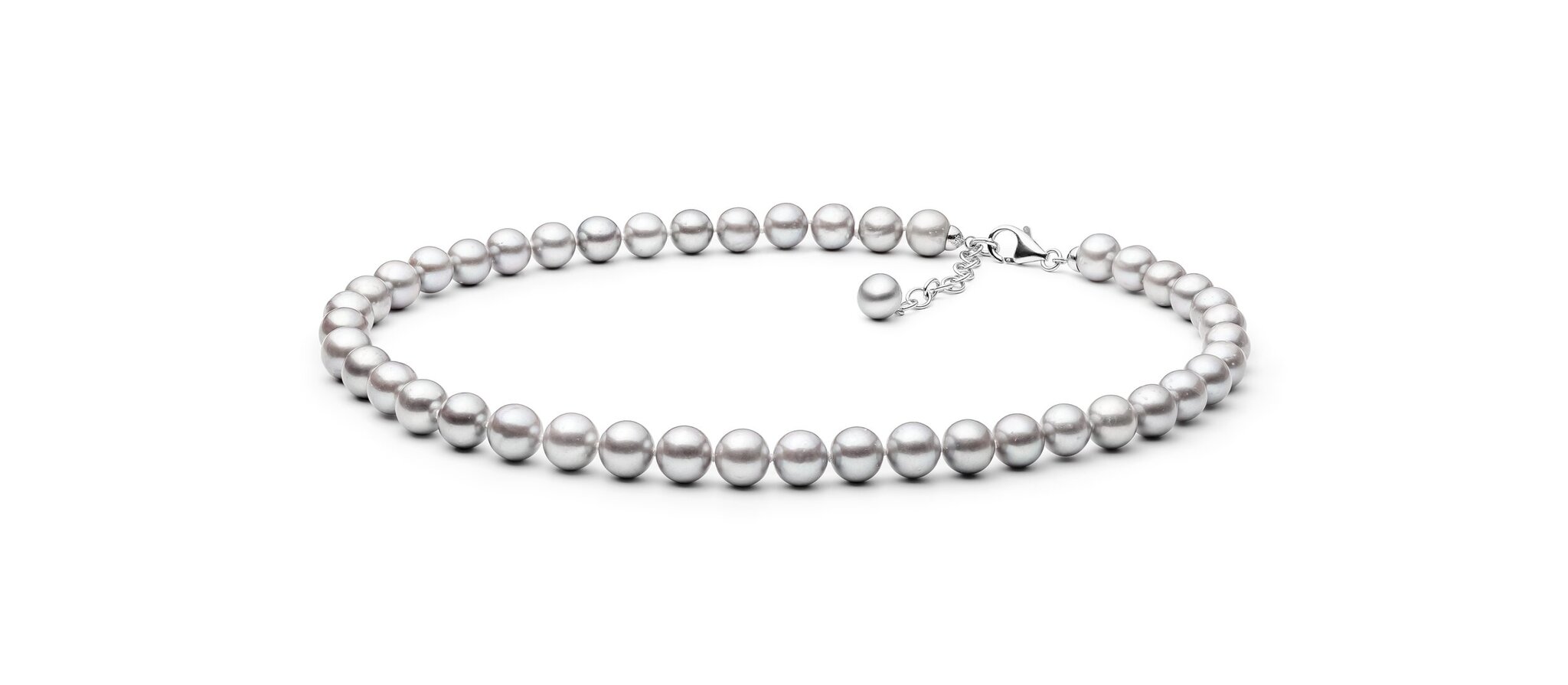 Perlų vėrinys moterims su sidabru kaina ir informacija | Kaklo papuošalai | pigu.lt