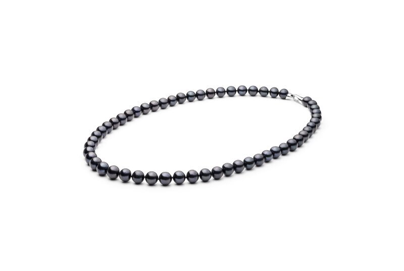 Perlų vėrinys moterims su sidabru цена и информация | Kaklo papuošalai | pigu.lt