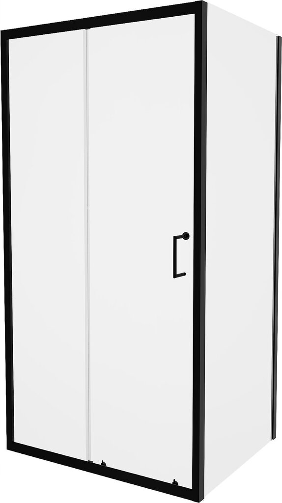 Dušo kabina Mexen Apia su padėklu ir sifonu, Black+White/Black, 130x70,80,90,100 cm kaina ir informacija | Dušo kabinos | pigu.lt