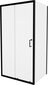 Dušo kabina Mexen Apia su padėklu ir sifonu, Black+White/Black, 130x70,80,90,100 cm kaina ir informacija | Dušo kabinos | pigu.lt