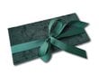 Smaragdo spalvos surišamas vokelis piniginei dovanai цена и информация | Vokeliai, atvirukai | pigu.lt