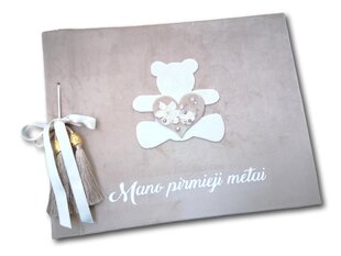 Nuotraukų albumas su meškučiu "Mano pirmieji metai", 30 lapų kaina ir informacija | Rėmeliai, nuotraukų albumai | pigu.lt