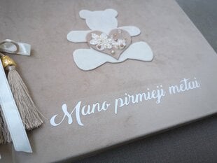 Nuotraukų albumas su meškučiu "Mano pirmieji metai", 30 lapų kaina ir informacija | Rėmeliai, nuotraukų albumai | pigu.lt