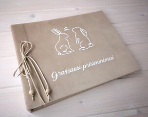 Rusvas nuotraukų albumas "Gražiausi prisiminimai", 30 lapų цена и информация | Рамки, фотоальбомы | pigu.lt