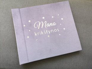 Rausva palinkėjimų knyga "Mano krikštynos", 30 lapų kaina ir informacija | Dekoracijos šventėms | pigu.lt