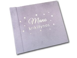 Rausva palinkėjimų knyga "Mano krikštynos", 30 lapų kaina ir informacija | Dekoracijos šventėms | pigu.lt