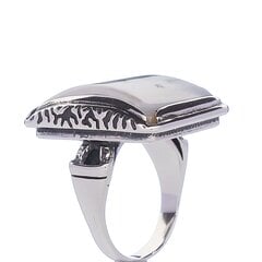 Серебряное кольцо с агатом цена и информация | Кольца | pigu.lt