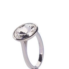 Серебряное кольцо с кристаллом 0004272100410 цена и информация | Кольца | pigu.lt
