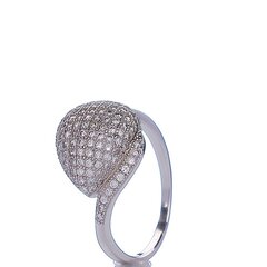 Sidabrinis žiedas moterims su cirkoniais 0001233300260 kaina ir informacija | Žiedai | pigu.lt