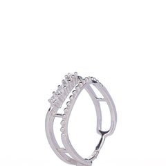 Sidabrinis žiedas moterims su cirkoniais 0006080900190 kaina ir informacija | Žiedai | pigu.lt
