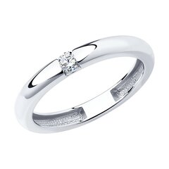 Sidabrinis žiedas su cirkoniais 0008961100197 kaina ir informacija | Žiedai | pigu.lt