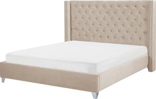 Кровать Beliani Lubbon, 180x200 см, песочного цвета цена и информация | Кровати | pigu.lt