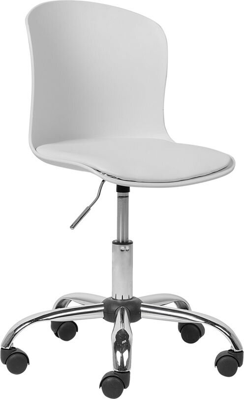 Biuro kėdė Beliani Vamo, balta/sidabrinė kaina ir informacija | Biuro kėdės | pigu.lt