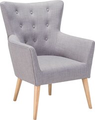 Кресло Beliani Angen, серое / коричневое цена и информация | Кресла в гостиную | pigu.lt
