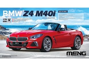 Сборная пластиковая модель Meng Model - BMW Z4 M40i, 1/24, CS-005 цена и информация | Конструкторы и кубики | pigu.lt