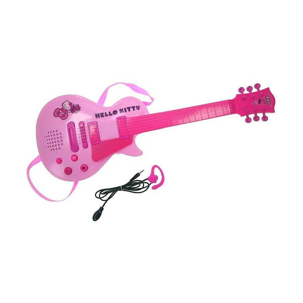 Kūdikių gitara Hello Kitty Mikrofona, rožinė, elektronika kaina ir informacija | Lavinamieji žaislai | pigu.lt