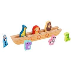 Tooky Toy Деревянный Ноев ковчег с животными цена и информация | Игрушки для малышей | pigu.lt