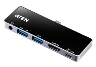 Aten USB-C šakotuvas kaina ir informacija | Adapteriai, USB šakotuvai | pigu.lt