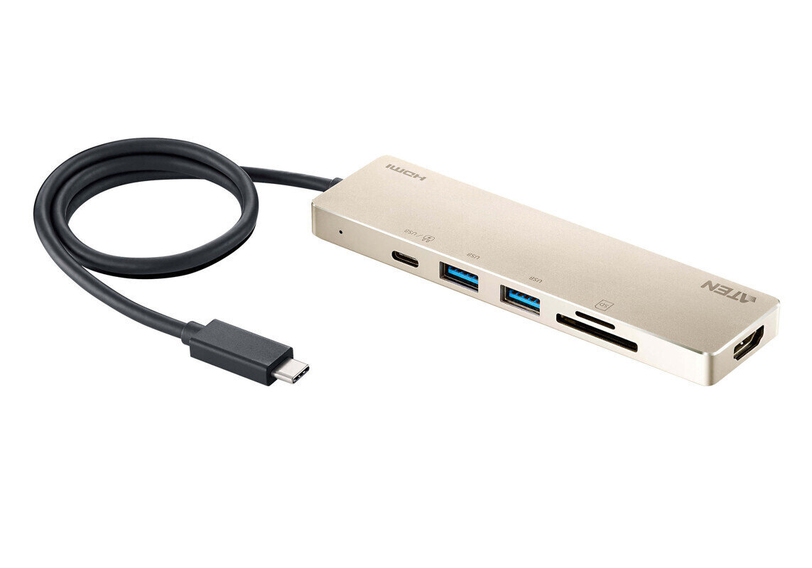 Aten USB-C šakotuvas цена и информация | Adapteriai, USB šakotuvai | pigu.lt