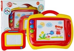 Magnetinė piešimo lenta Lean Toys 2in1 kaina ir informacija | Lavinamieji žaislai | pigu.lt