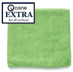 Салфетка из микрофибры Cisne Extra, зеленая, 1 шт. цена и информация | Инвентарь для уборки и принадлежности | pigu.lt