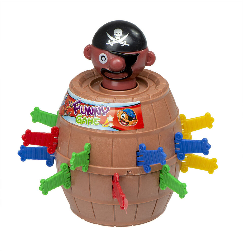 Arkadinis žaidimas Pašėlęs piratas statinėje, 9x9x12,5 cm kaina ir informacija | Žaislai berniukams | pigu.lt