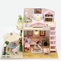 Medinis lėlių namelio modelis su LED kaina ir informacija | Žaislai mergaitėms | pigu.lt