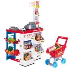 Prekybos centro kasos aparatas ir vežimėlis kaina ir informacija | Žaislai mergaitėms | pigu.lt