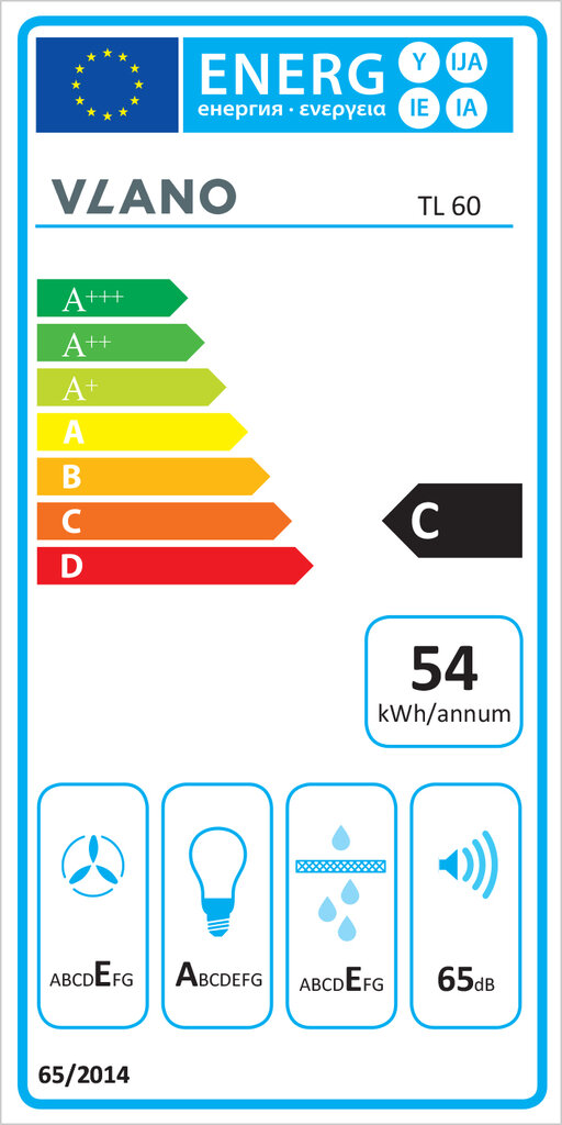 Vlano TL 60 WH цена и информация | Gartraukiai | pigu.lt