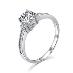 Sidabrinis žiedas moterims Moiss R00006 su cirkoniais kaina ir informacija | Žiedai | pigu.lt