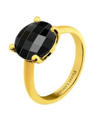 Pierre Lannier Позолоченное кольцо с черным агатом Multiples BJ06A323 цена и информация | Кольцо | pigu.lt