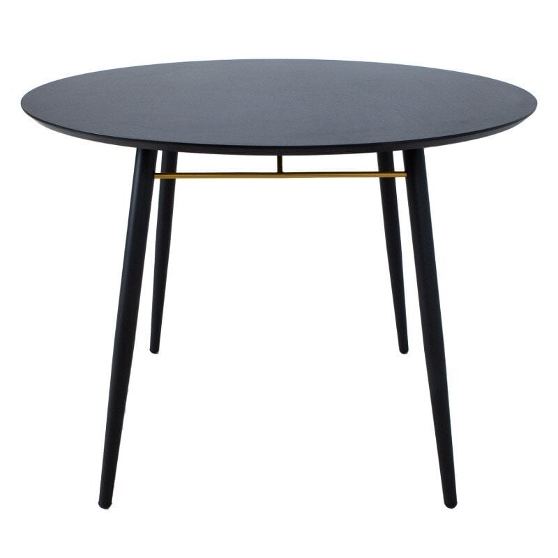 Valgomojo stalas Luxembourg, 100x75cm, juodas kaina ir informacija | Virtuvės ir valgomojo stalai, staliukai | pigu.lt