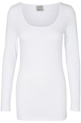 Женские T LS SOFT VMMAXI MY LONG U-NECK GA NOOS Bright White цена и информация | Женские футболки | pigu.lt