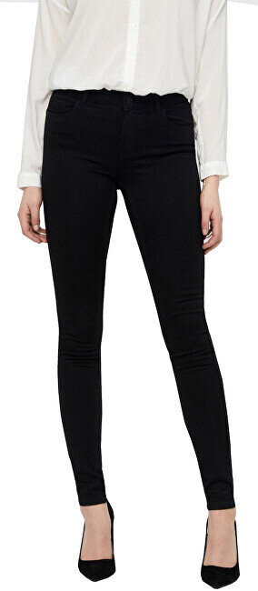 Džinsai moterims Vero Moda VMSEVEN NW Shape Up Jeans VI506 Noos, juodi цена и информация | Džinsai moterims | pigu.lt