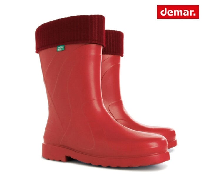 Guminiai batai Demar Lucy, raudoni kaina | pigu.lt