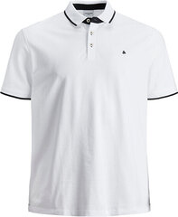 Мужская рубашка-поло Slim Fit JJEPAULOS 12143859 Белая цена и информация | Футболка мужская | pigu.lt
