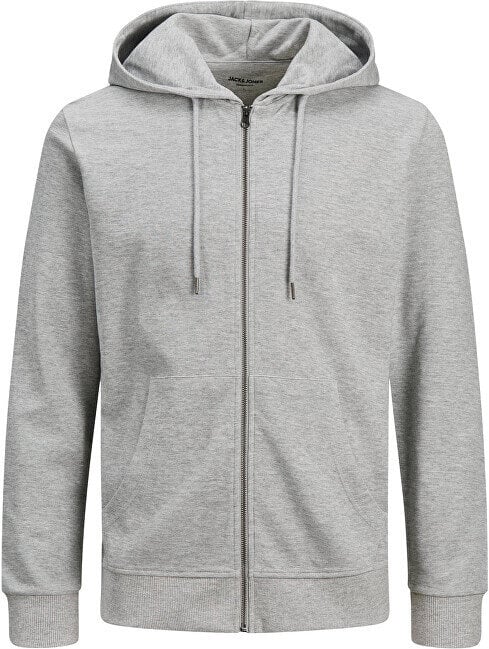 Džemperis vyrams Jack&Jones SWEAT ZIP 12182493, pilkas kaina ir informacija | Džemperiai vyrams | pigu.lt