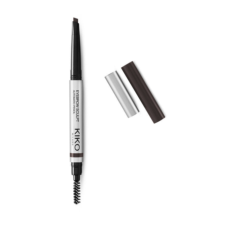 Antakių pieštukas Kiko Milano Eyebrow Sculpt Automatic Pencil, 06 Blackhaired kaina ir informacija | Antakių dažai, pieštukai | pigu.lt