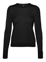 Megztinis moterims Vero Moda Slim Fit 10240004, juodas kaina ir informacija | Megztiniai moterims | pigu.lt